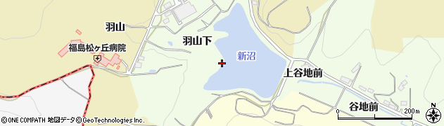 福島県伊達市保原町大柳（羽山下）周辺の地図
