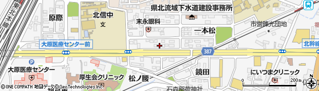 福島県福島市鎌田御仮家87周辺の地図