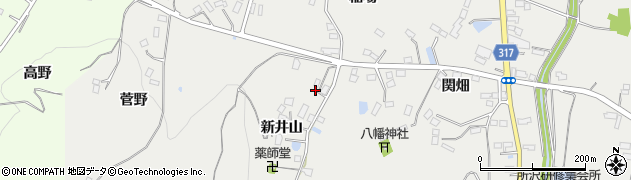 福島県伊達市保原町所沢新井山5周辺の地図