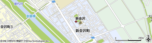 新潟県新潟市秋葉区新金沢町周辺の地図