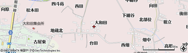 福島県福島市飯坂町平野（大和田）周辺の地図