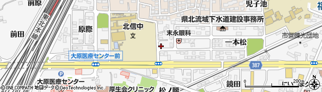 福島県福島市鎌田御仮家48周辺の地図