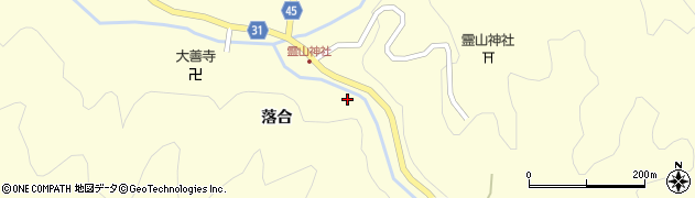 福島県伊達市霊山町大石（桐ノ口）周辺の地図