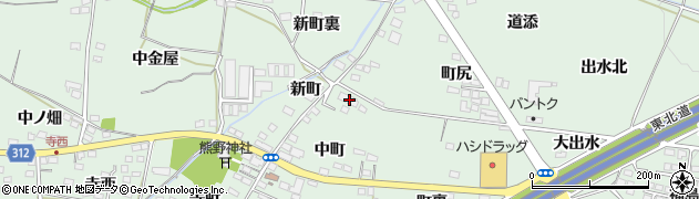 福島県福島市笹谷中町32周辺の地図