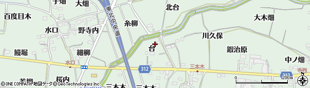 福島県福島市大笹生台26周辺の地図