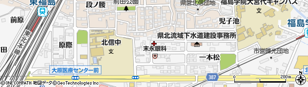 福島県福島市鎌田御仮家60周辺の地図