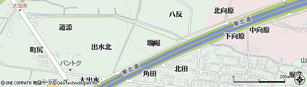 福島県福島市笹谷（堰堀）周辺の地図