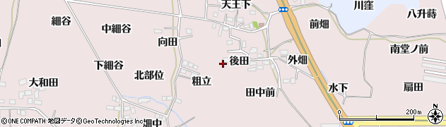 福島県福島市飯坂町平野後田7周辺の地図