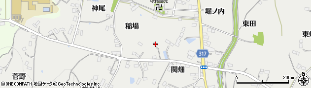 福島県伊達市保原町所沢関畑2周辺の地図