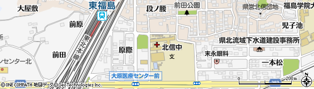 福島県福島市鎌田御仮家45周辺の地図