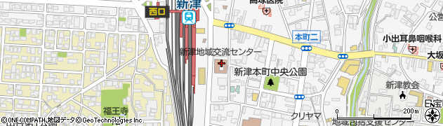 新津本町地域コミュニティセンター周辺の地図