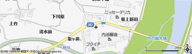 福島県福島市瀬上町西上新田周辺の地図