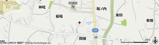 福島県伊達市保原町所沢（関畑）周辺の地図
