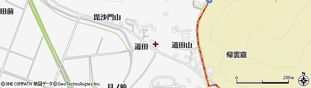 福島県福島市瀬上町（道田）周辺の地図