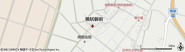 新潟県阿賀野市熊居新田423周辺の地図
