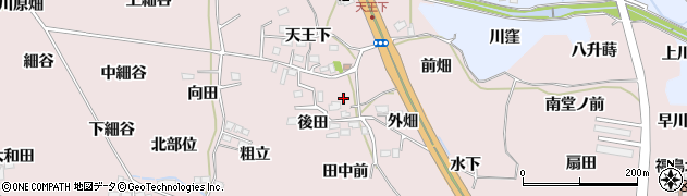 福島県福島市飯坂町平野天王下周辺の地図