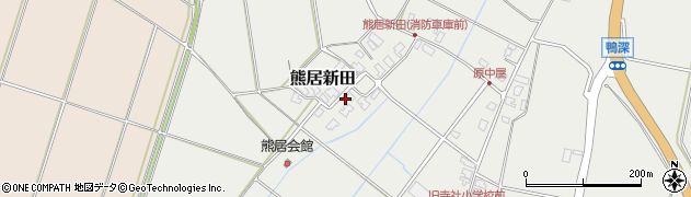 新潟県阿賀野市熊居新田598周辺の地図