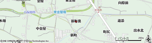 福島県福島市笹谷（新町裏）周辺の地図