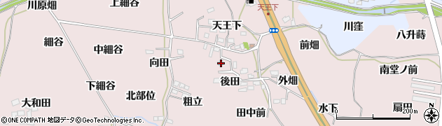 福島県福島市飯坂町平野天王下17周辺の地図