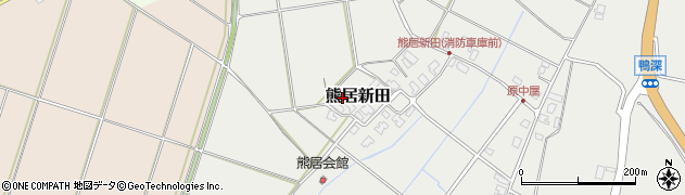 新潟県阿賀野市熊居新田462周辺の地図