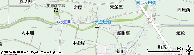 福島県福島市笹谷中金屋30周辺の地図