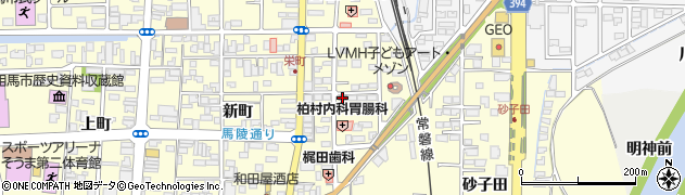 相馬駅前郵便局周辺の地図