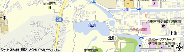 蓮池周辺の地図