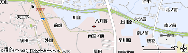 福島県福島市飯坂町平野八升蒔周辺の地図
