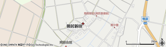 新潟県阿賀野市熊居新田439周辺の地図