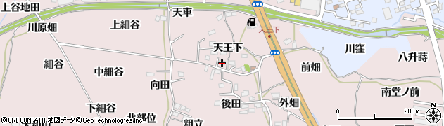 福島県福島市飯坂町平野天王下25周辺の地図