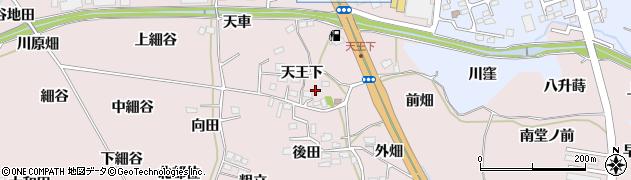 福島県福島市飯坂町平野天王下23周辺の地図