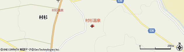 村杉温泉（五頭温泉郷）周辺の地図