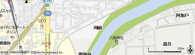 福島県相馬市北飯渕川前周辺の地図