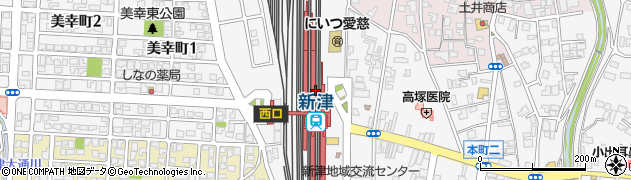 新潟県新潟市秋葉区周辺の地図