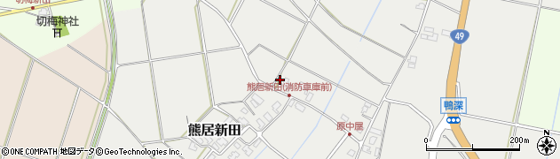 新潟県阿賀野市熊居新田670周辺の地図