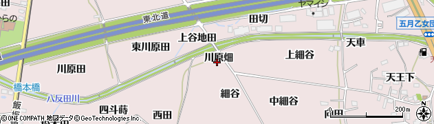 福島県福島市飯坂町平野（川原畑）周辺の地図