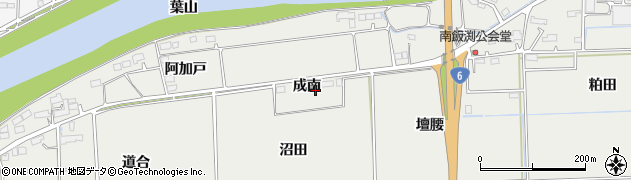 福島県相馬市南飯渕成南周辺の地図