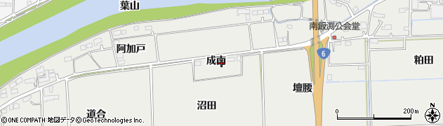 福島県相馬市南飯渕（成南）周辺の地図