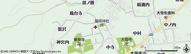 福島県福島市大笹生（上ノ寺）周辺の地図