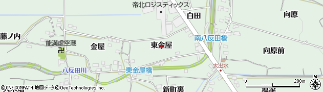 福島県福島市笹谷（東金屋）周辺の地図