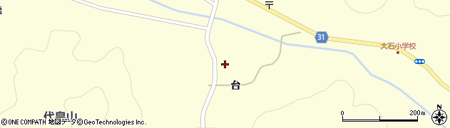 福島県伊達市霊山町大石（漆方）周辺の地図