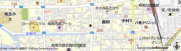 福島県相馬市中村荒井町86周辺の地図
