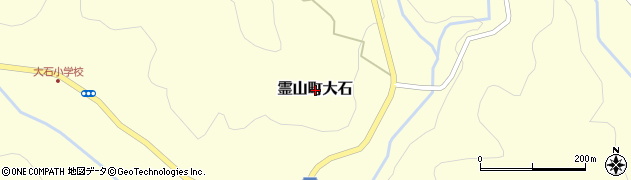 福島県伊達市霊山町大石周辺の地図