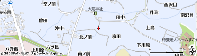 福島県福島市沖高（京田）周辺の地図