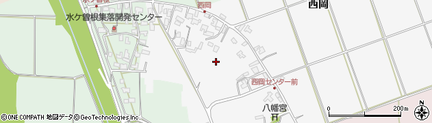 新潟県阿賀野市西岡周辺の地図
