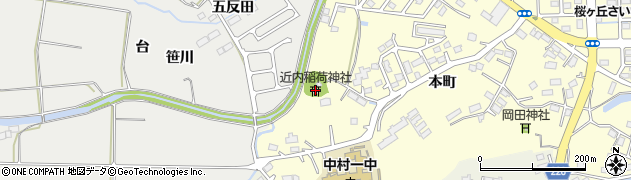 近内稲荷神社周辺の地図