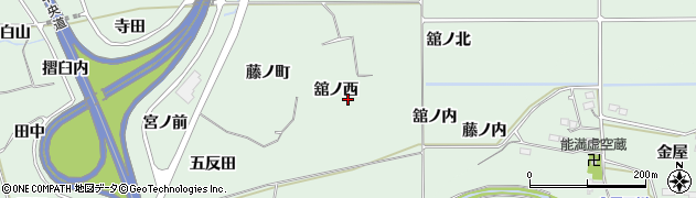 福島県福島市大笹生（舘ノ西）周辺の地図