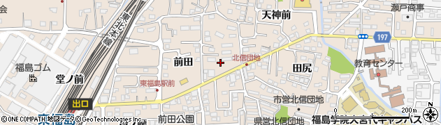 福島県福島市宮代（植田前）周辺の地図