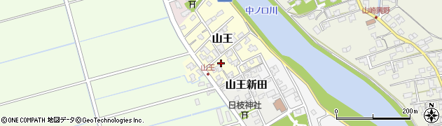 新潟県新潟市南区山王周辺の地図