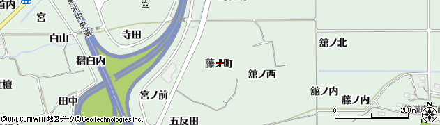 福島県福島市大笹生（藤ノ町）周辺の地図